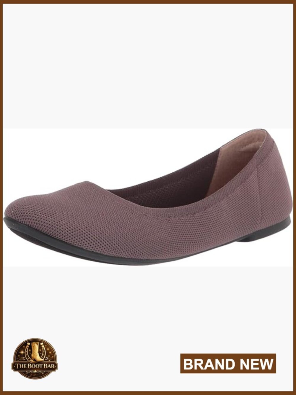 Women's Breathable Knit Ballet Flats - Memory Foam Comfort
